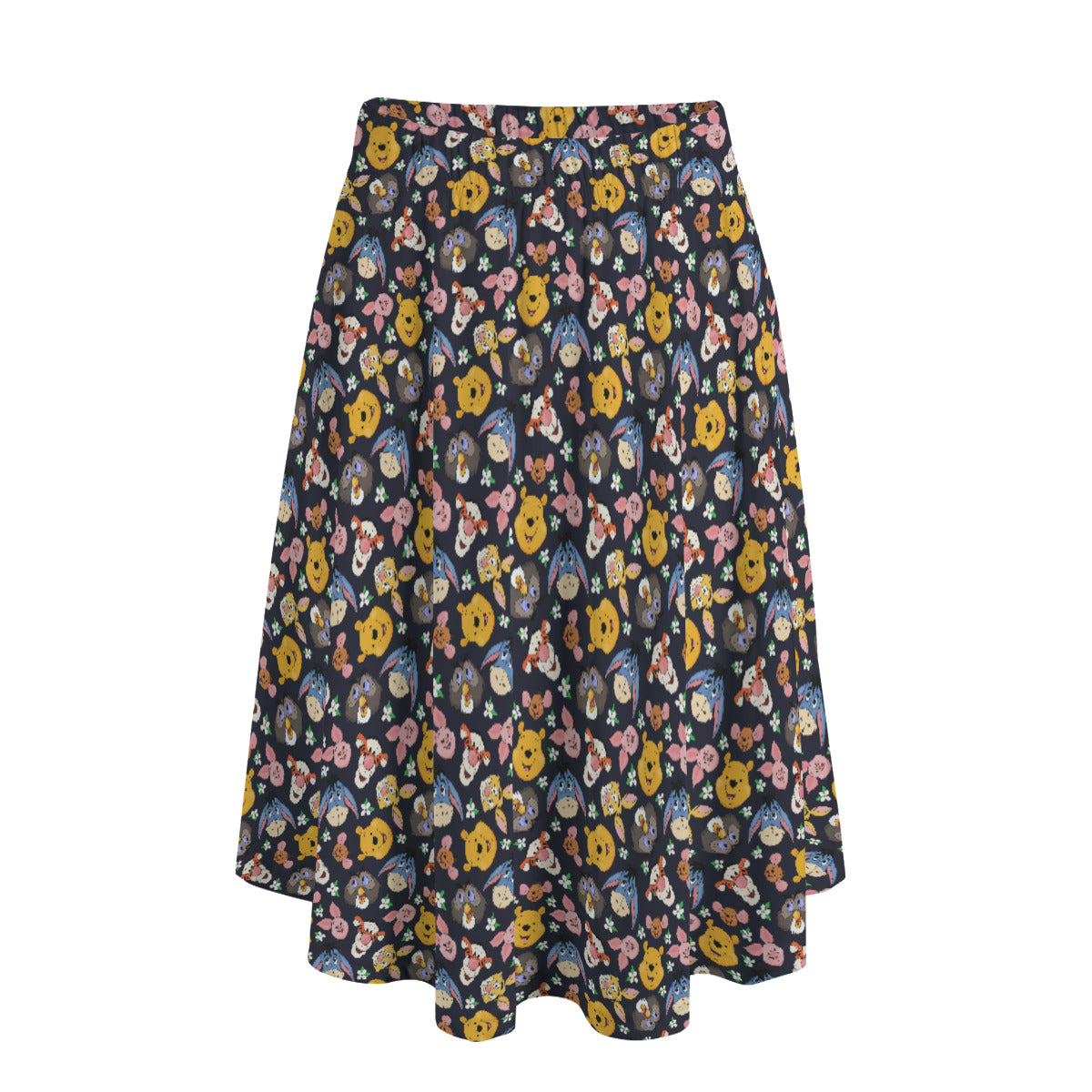 Hundred Acre Wood Friends Women's Long Maxi Skirt With Pockets