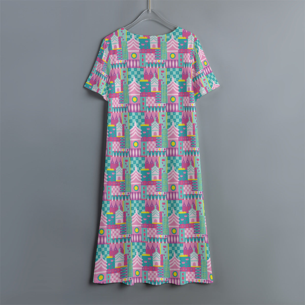 Small World Women's Swing Dress With Short Sleeve