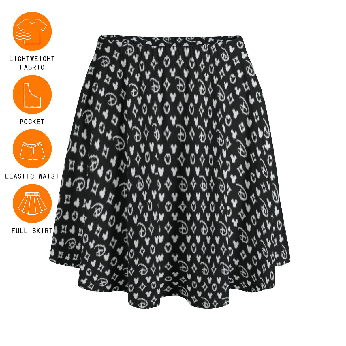 Designer Women's Skirt With Pockets