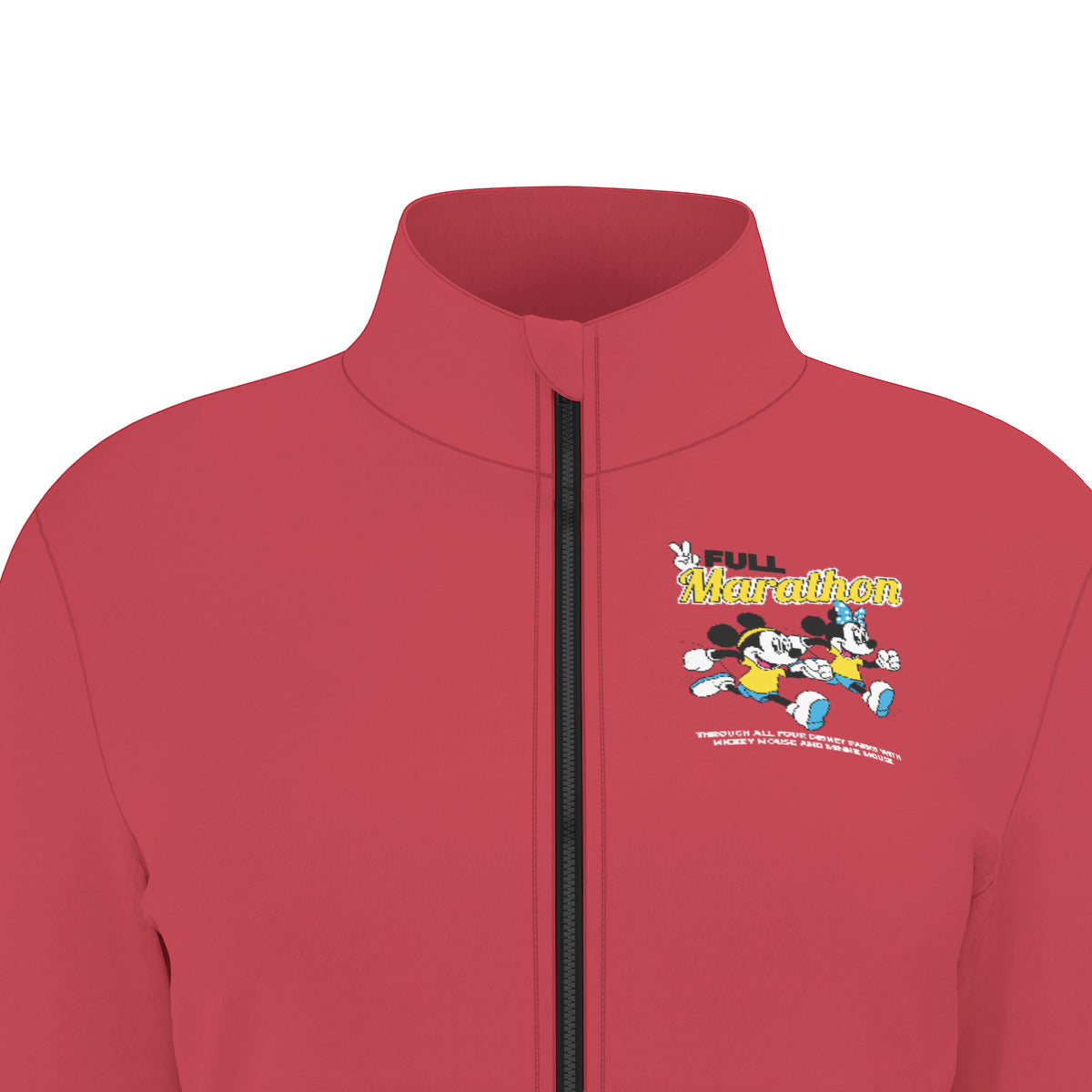 Mickey And Minnie Marathon Women's Athletic Long Sleeve Thumbhole Jacket