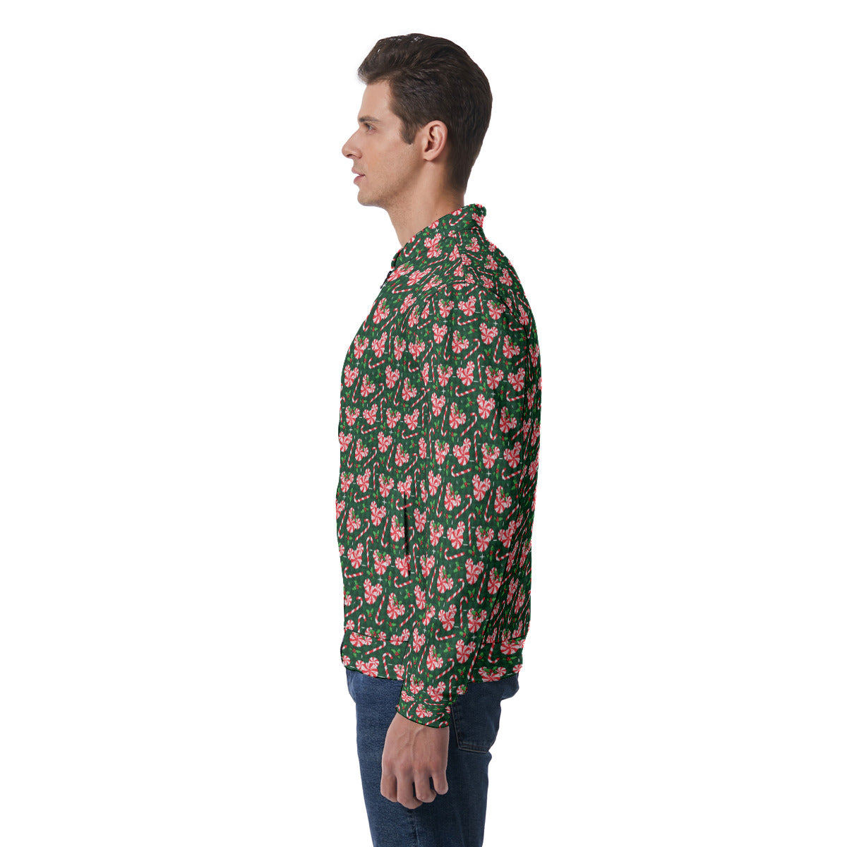 Christmas Peppermint Unisex Light Jacket