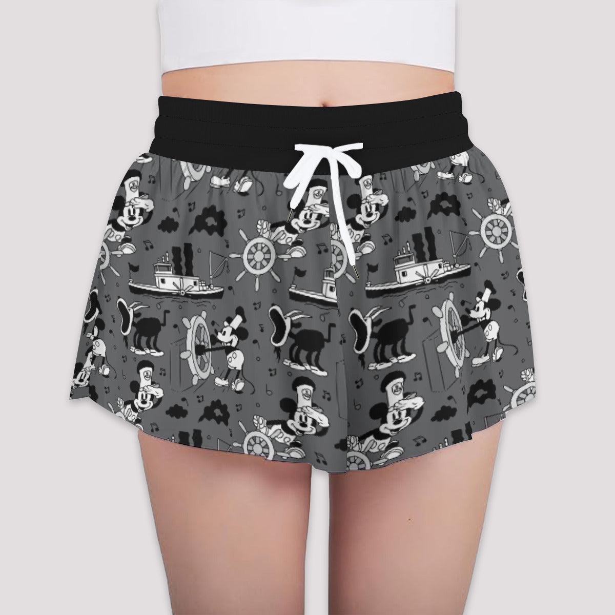 Steamboat Mickey Girls' Sports Shorts