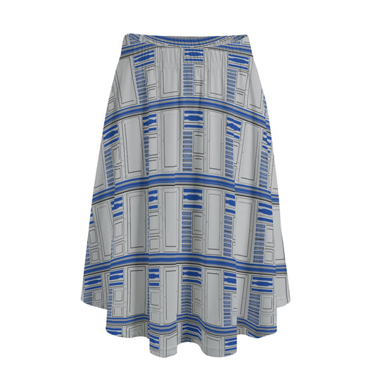 R2-D2 Women's Long Maxi Skirt With Pockets