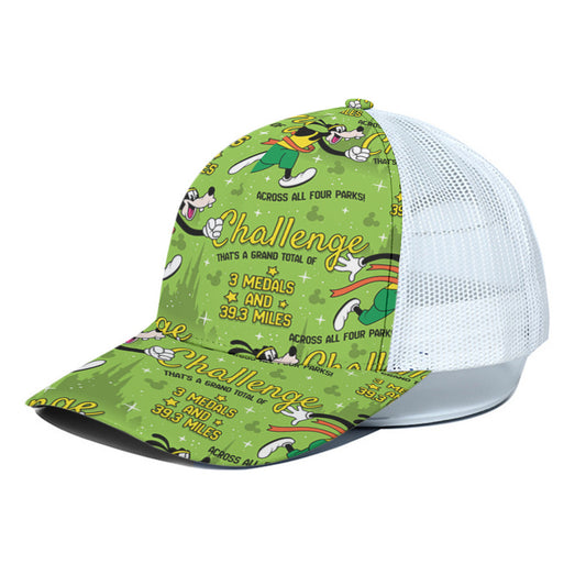 Goofy Challenge Unisex Trucker Hat With White Half Mesh