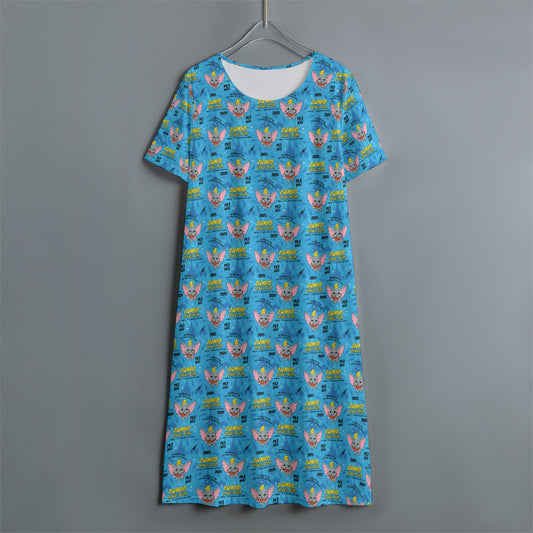 Disneyland Dumbo Double Dare Women's Swing Dress With Short Sleeve