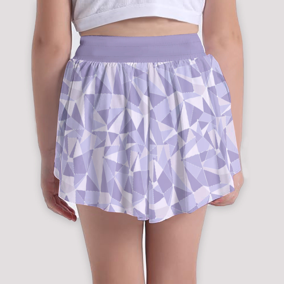 Purple Wall Girls' Sports Shorts
