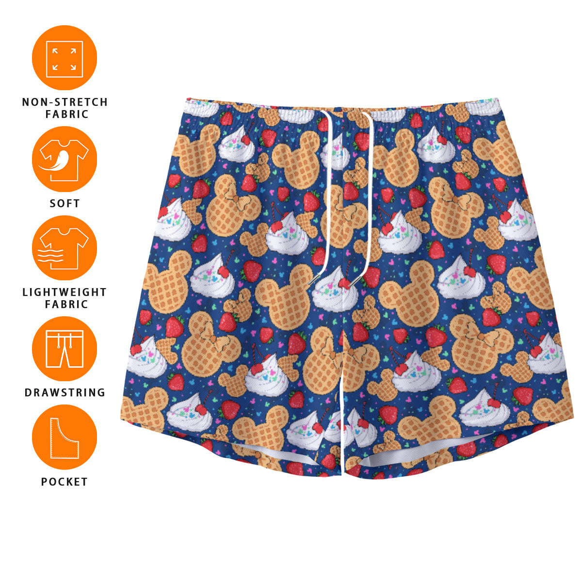 Waffles Unisex Pocket Shorts