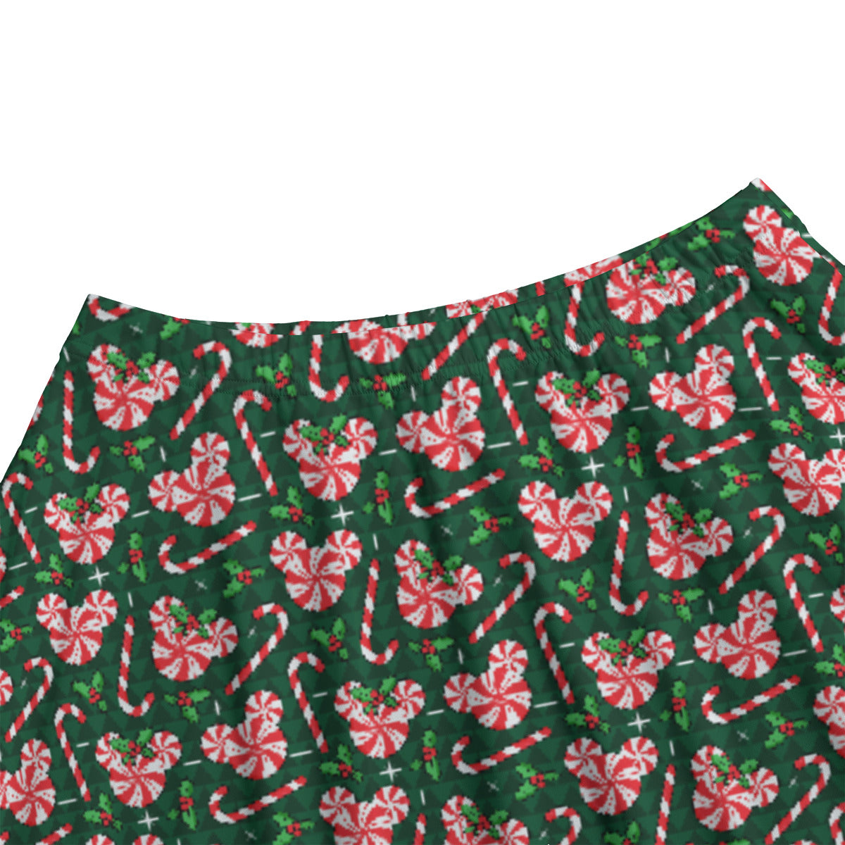 Christmas Peppermint Women's Skirt With Pockets