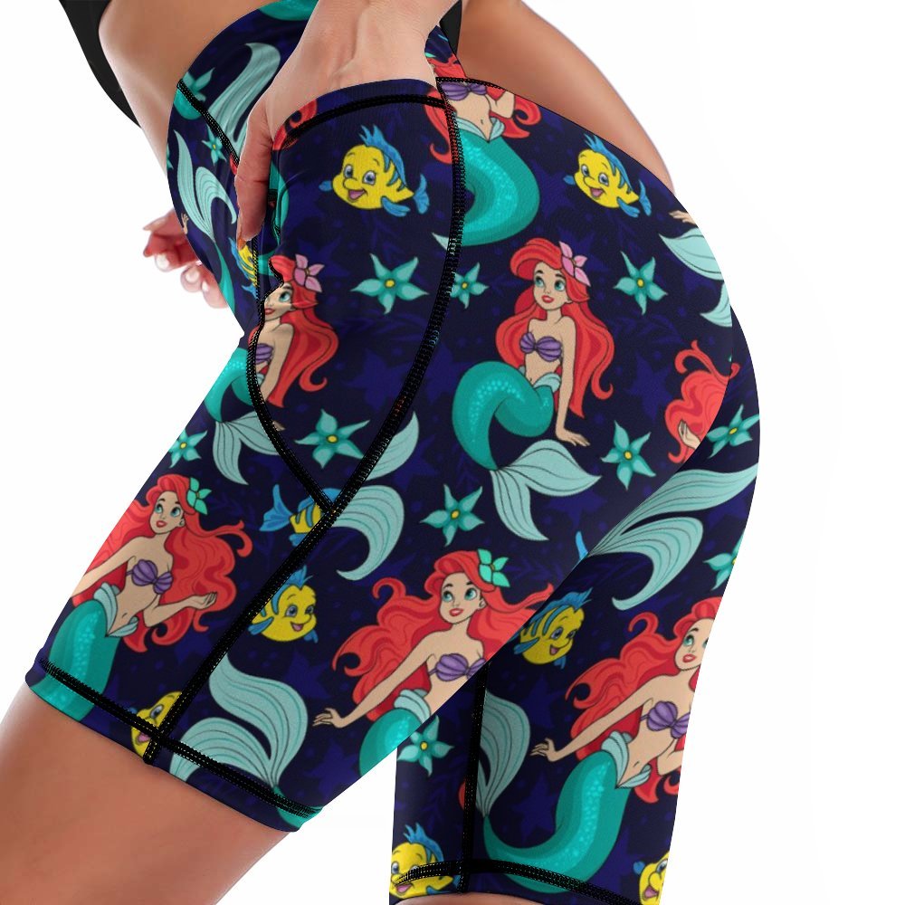 I Want To Be Where The People Are Women's Knee Length Athletic Yoga Shorts With Pockets