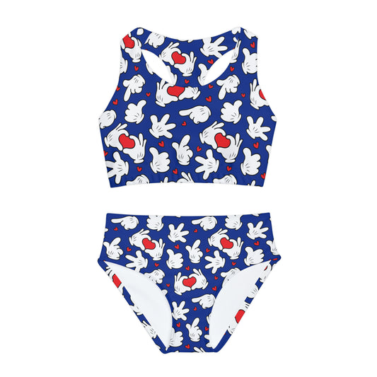 Happy Hands Girls Two Piece Swimsuit