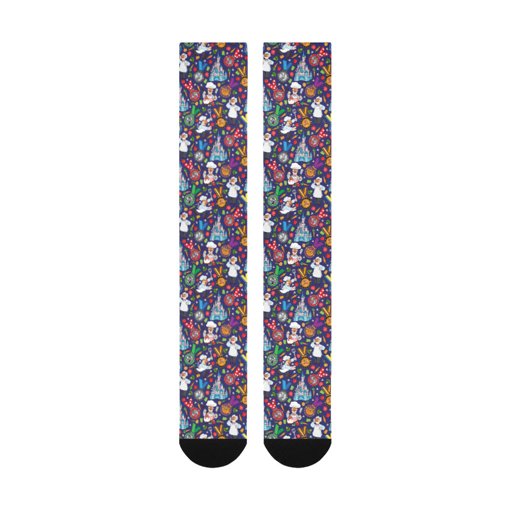 Muppets Chef Wine And Dine Over-The-Calf Socks