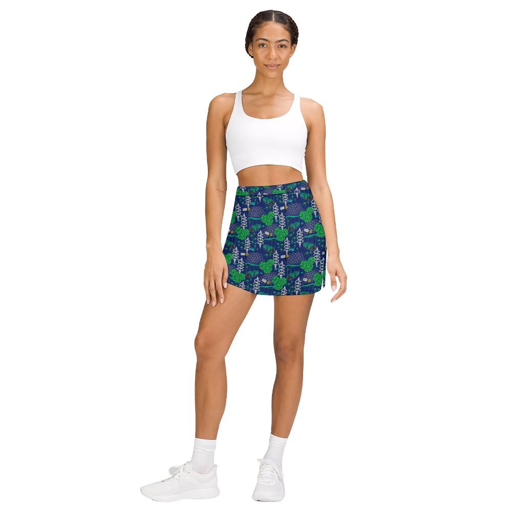 Living With The Land Athletic A-Line Skirt With Pocket Solid Shorts
