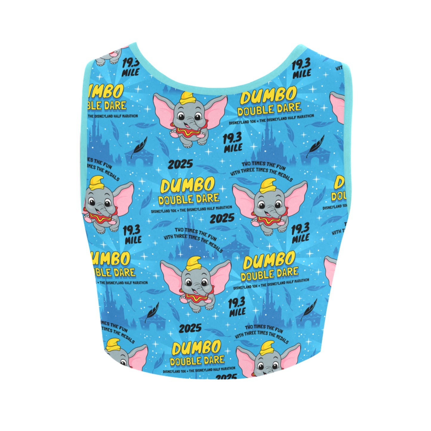 Disneyland Dumbo Double Dare Women's Athletic Crop Top