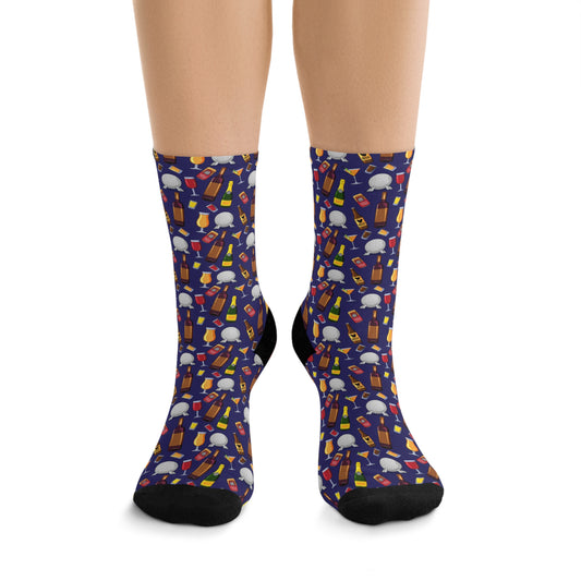 Disney Epcot Drink Around The World Socks