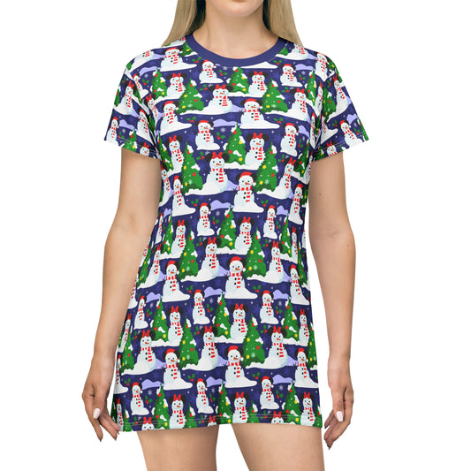 Snow Fun T-Shirt Dress