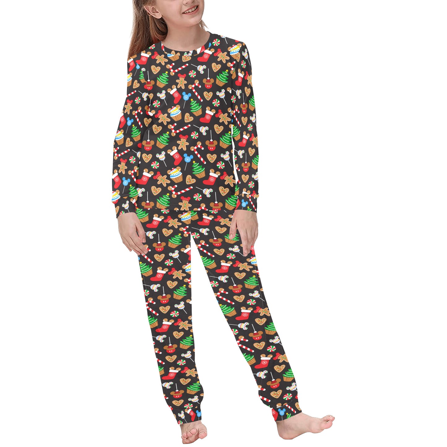 Christmas Desserts Kids' Long Sleeve Pajama Set