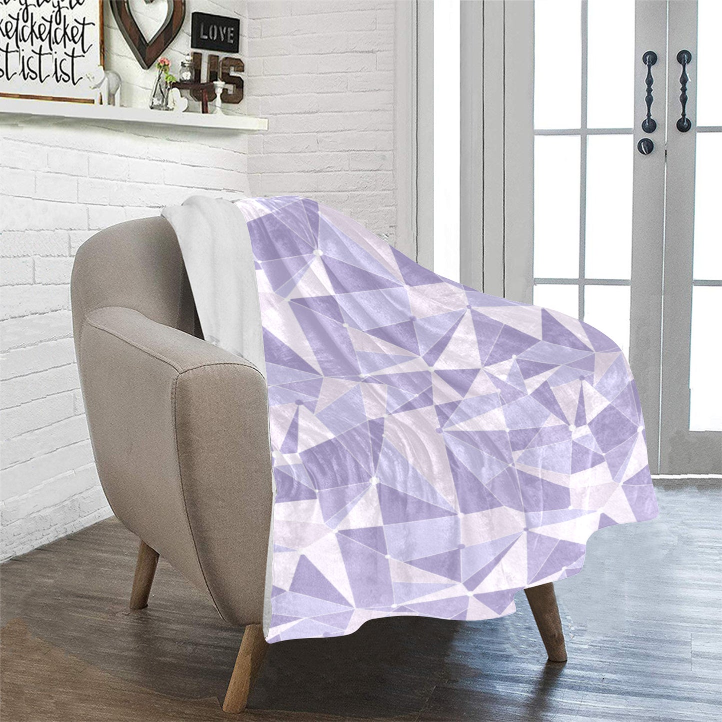 Purple Wall Ultra-Soft Micro Fleece Blanket 32"x48"