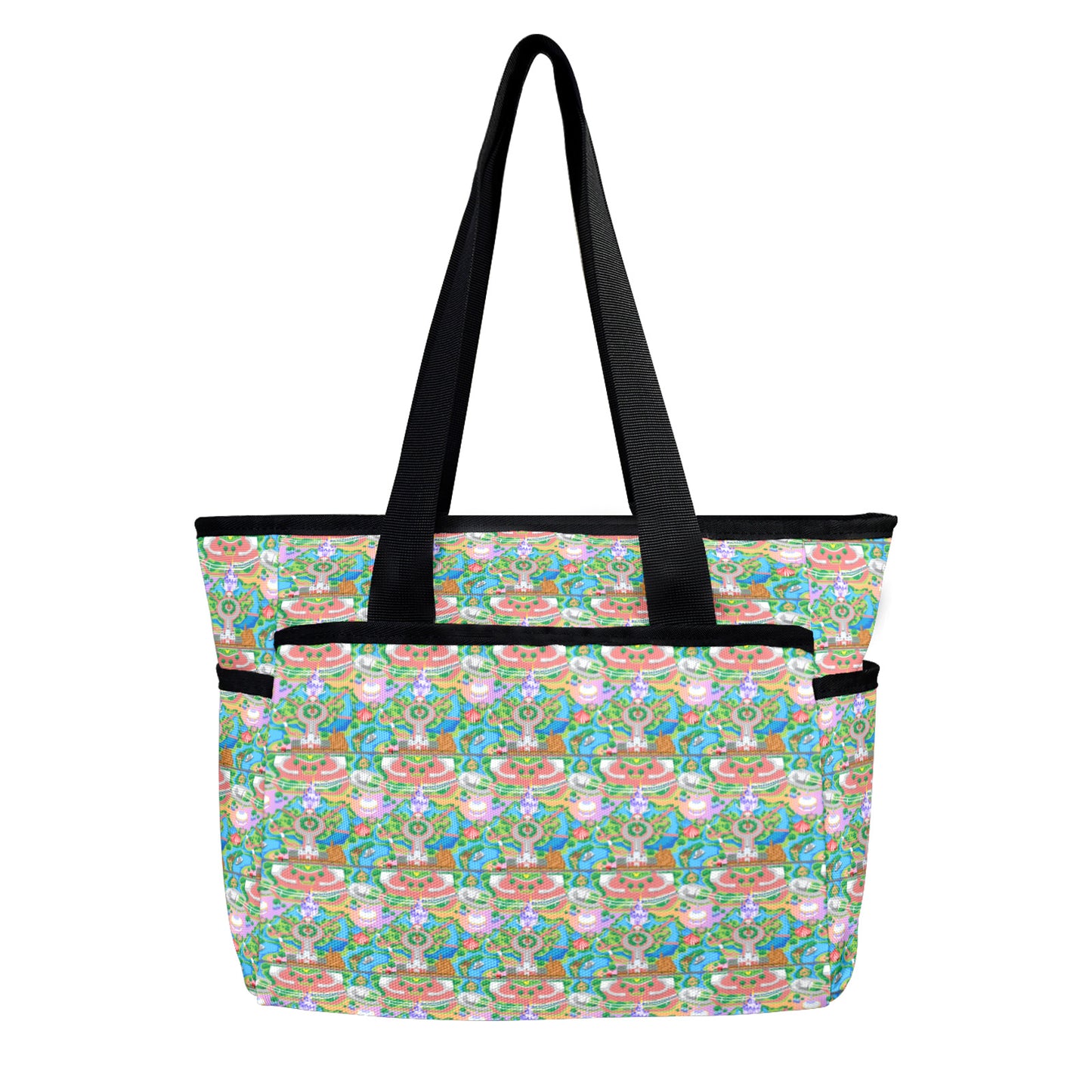 Park Map Large Capacity Insulated Tote Bag