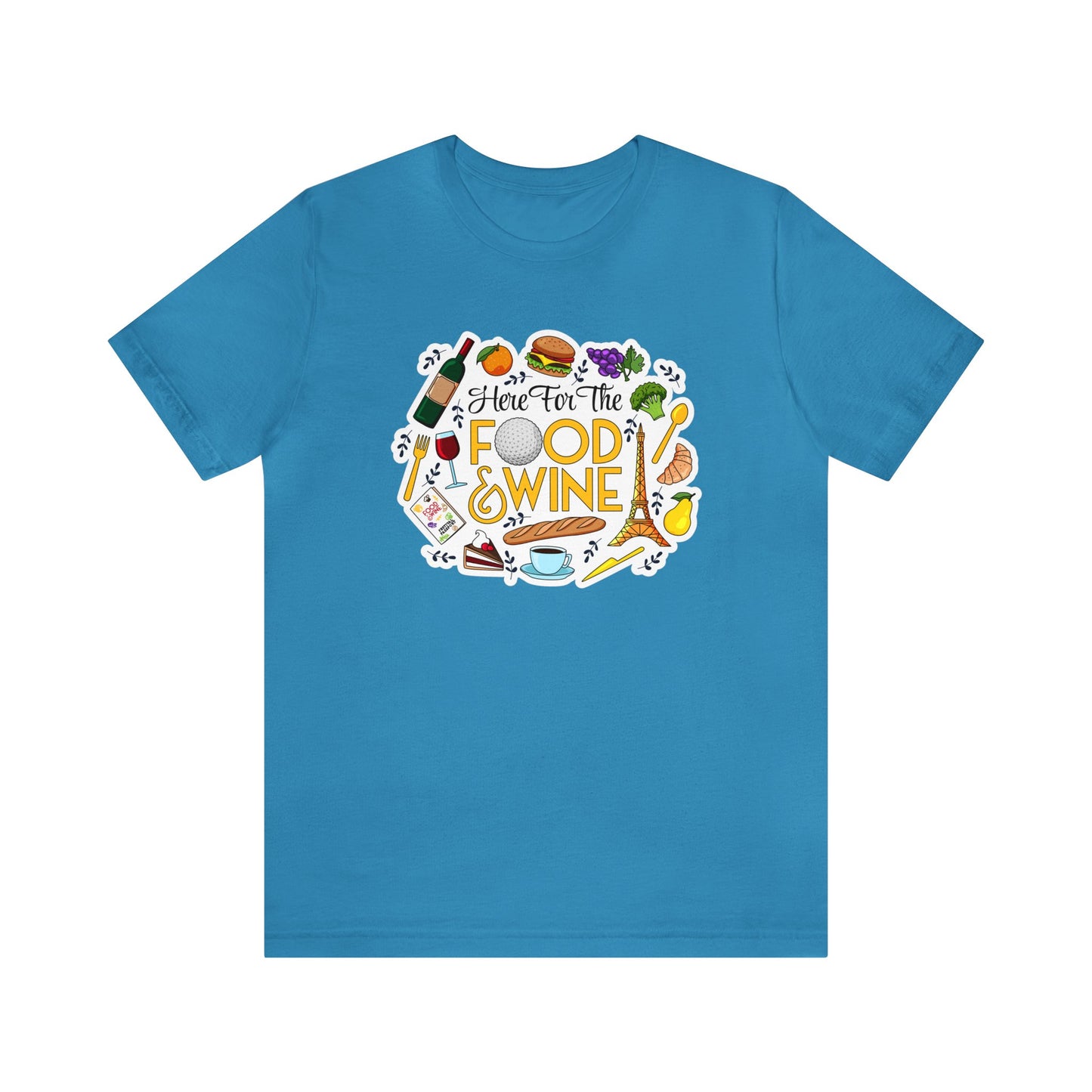 Food And Wine Unisex Gaphic Tee