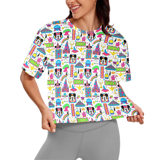 Disney 2024 Women's Cropped T-shirt