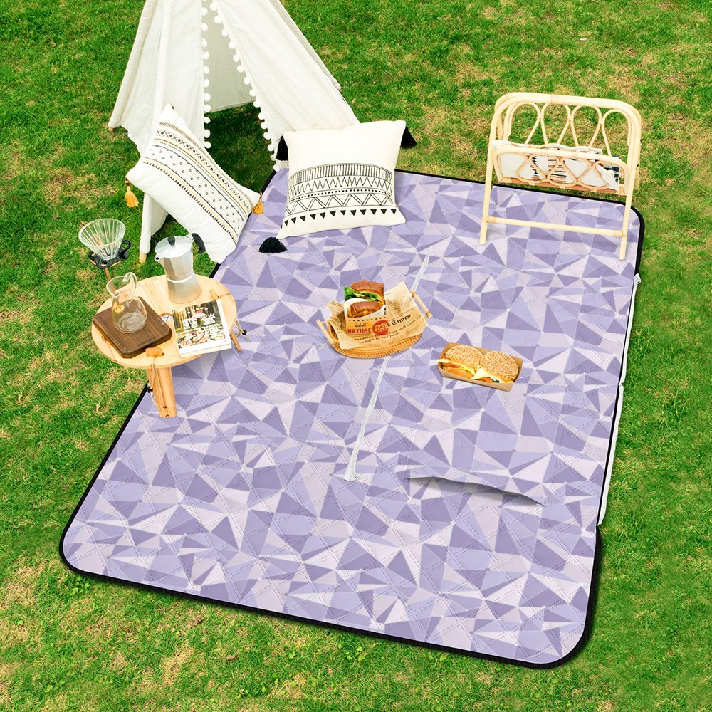 Purple Wall Zipper Picnic Mat