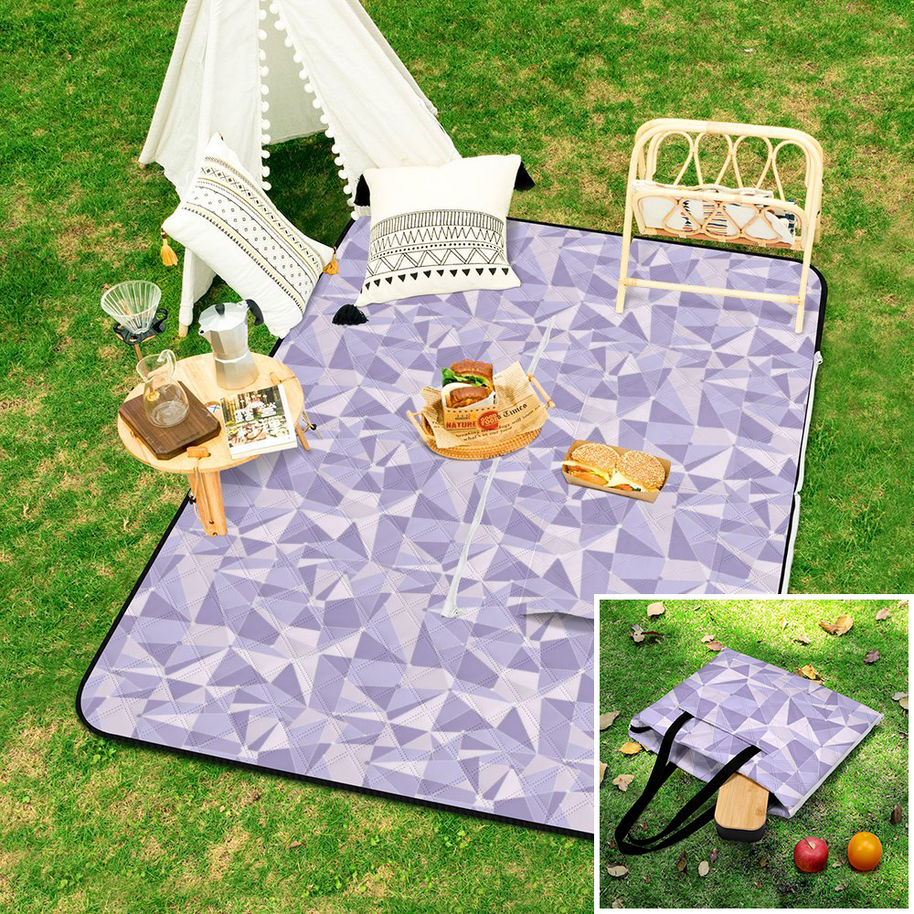 Purple Wall Zipper Picnic Mat