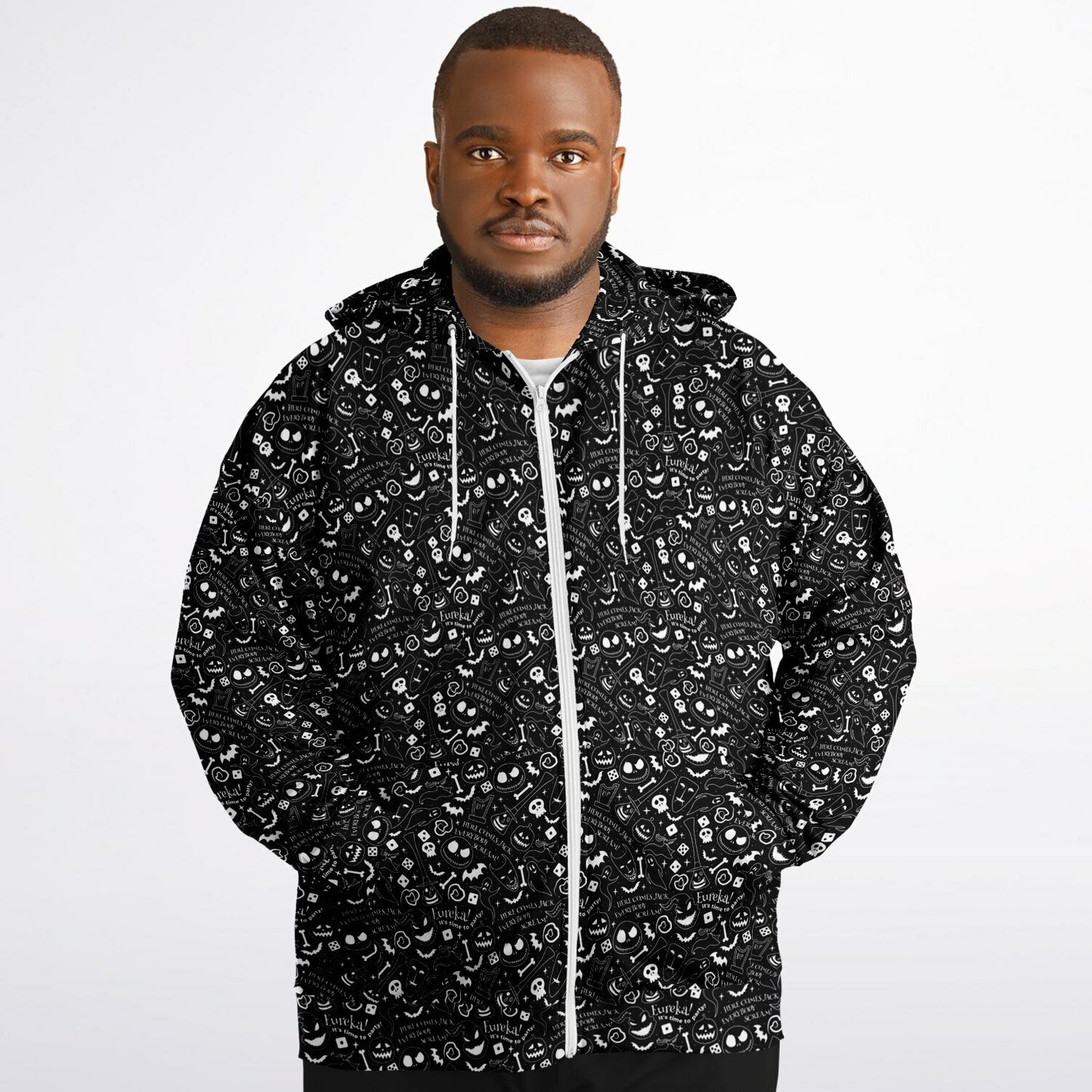 Everybody Scream Plus-size Unisex Zip Hoodie