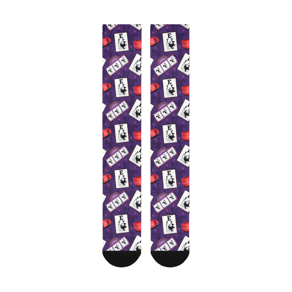 Disney Epcot Figment Imagination Over-The-Calf Socks