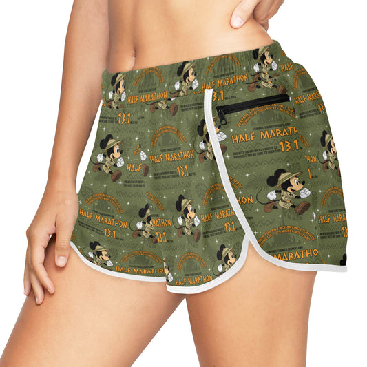 Disneyland Half Marathon Women's Athletic Sports Shorts