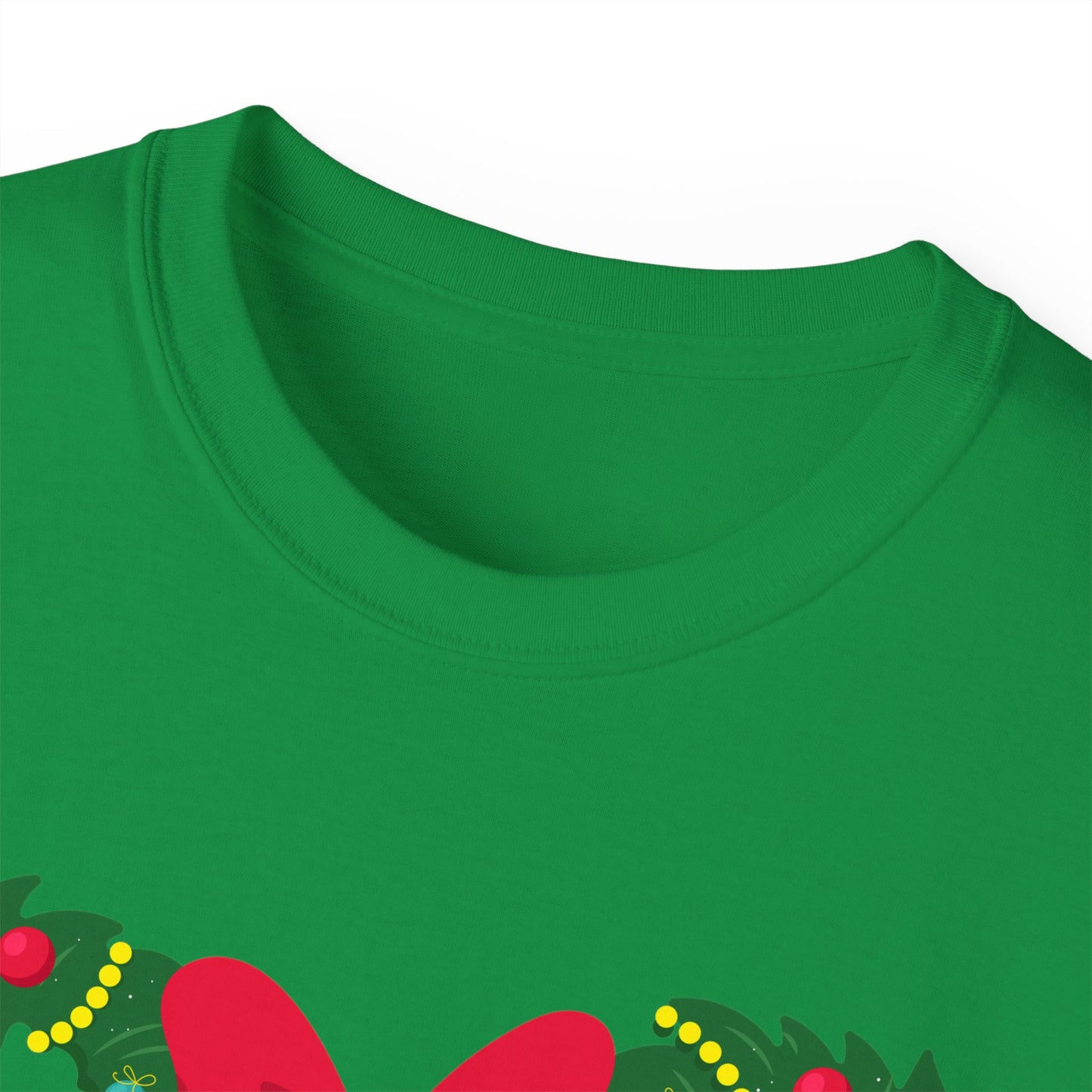 Christmas Wreaths With Bow Unisex Graphic Tee