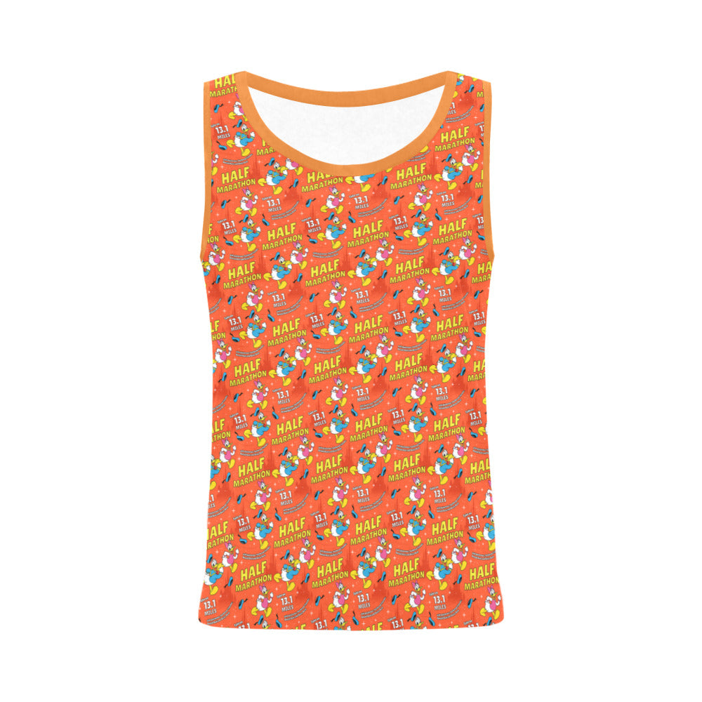 Donald And Daisy Half Marathon All Over Print Athletic Tank Top for Women