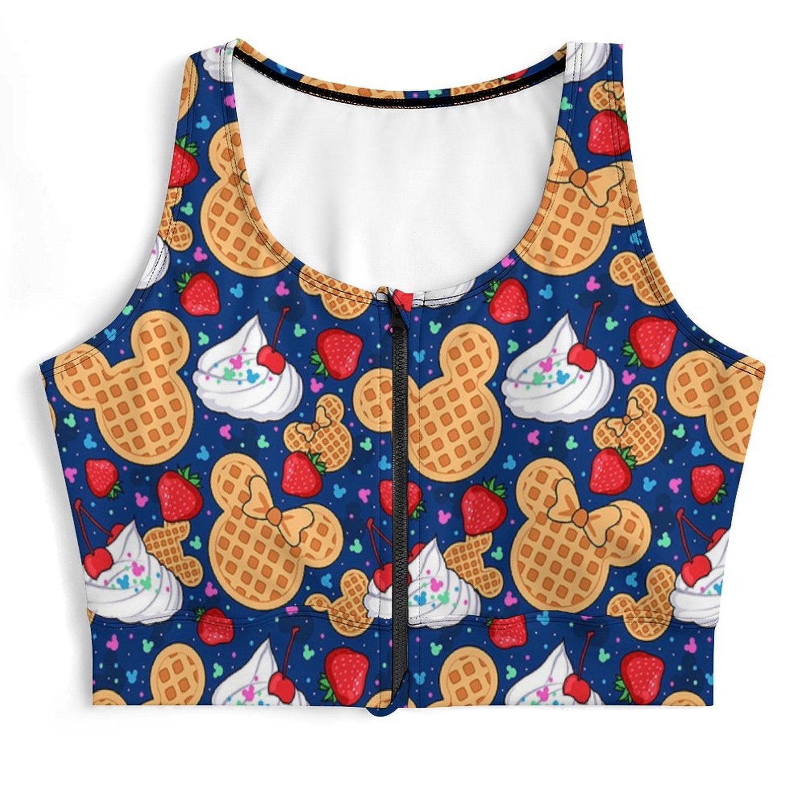 Waffles Women's Yoga Zipper Vest - Ambrie