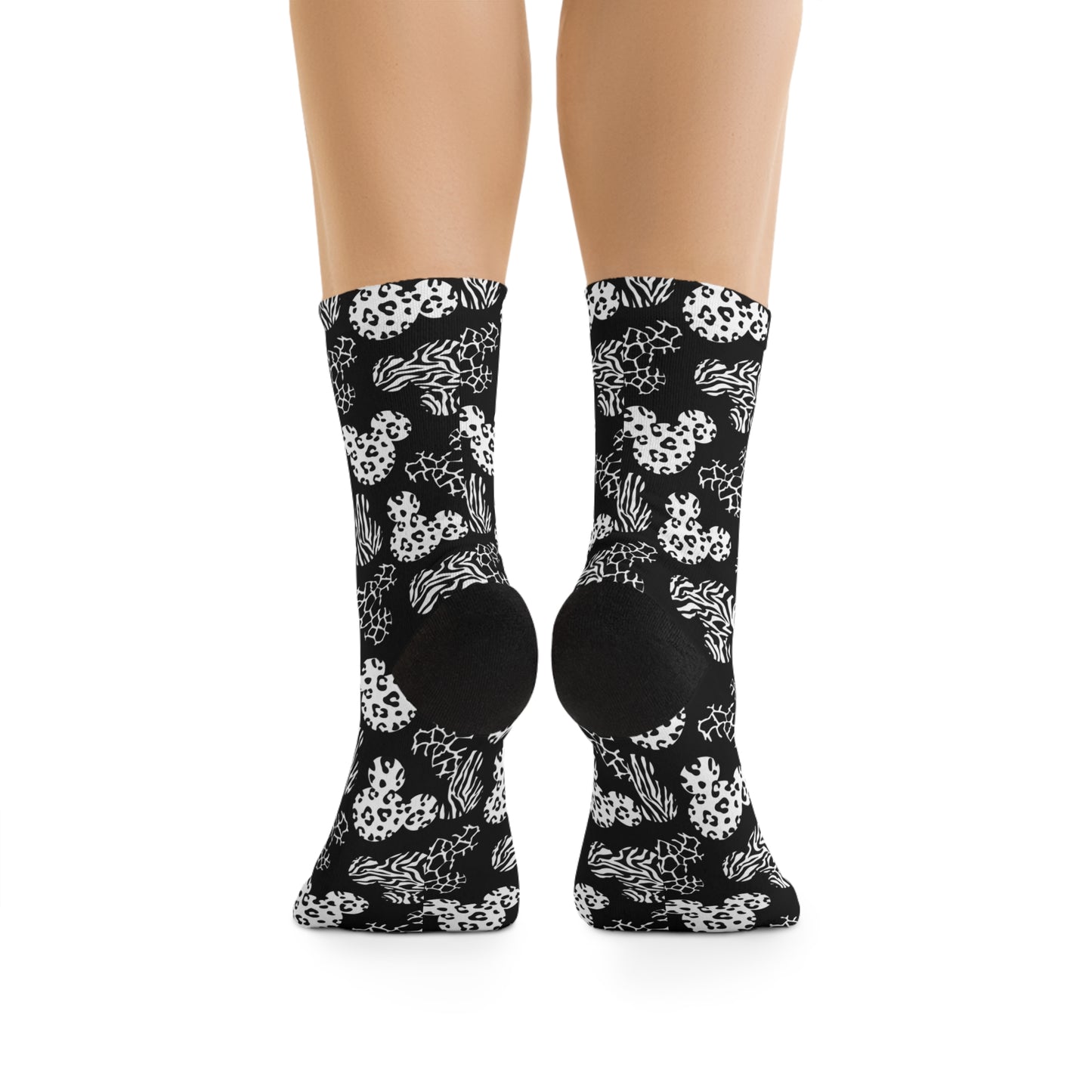 Black And White Animal Prints Socks