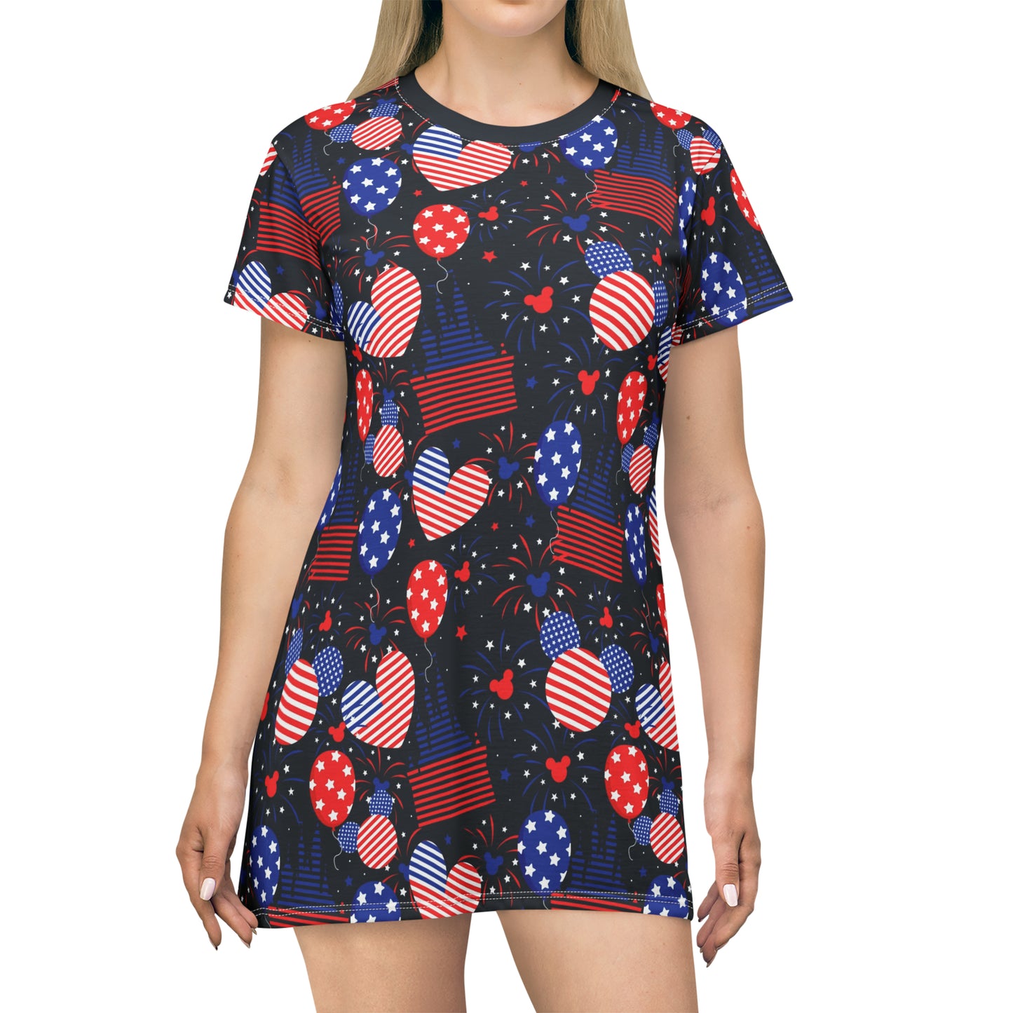 Patriotic Castles T-Shirt Dress