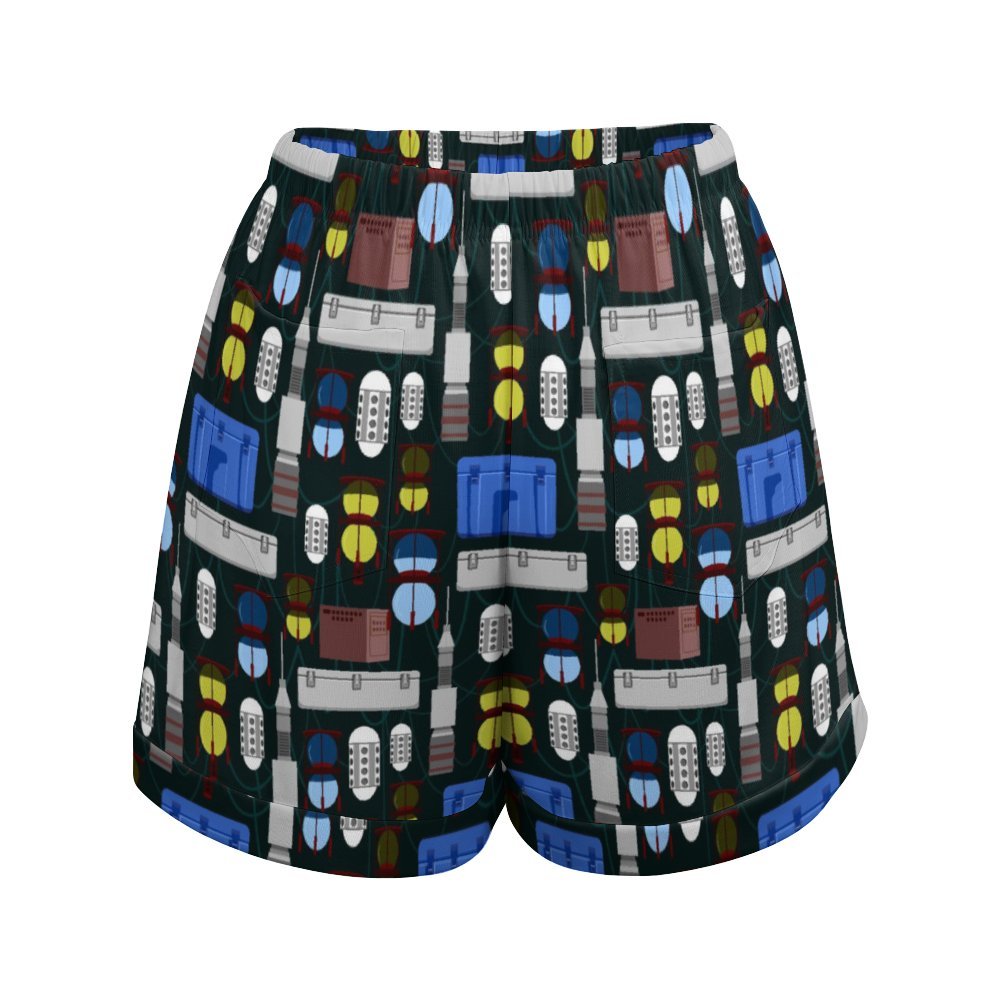 Star Wars Droids Women's High-Waisted Loose Shorts With Pockets