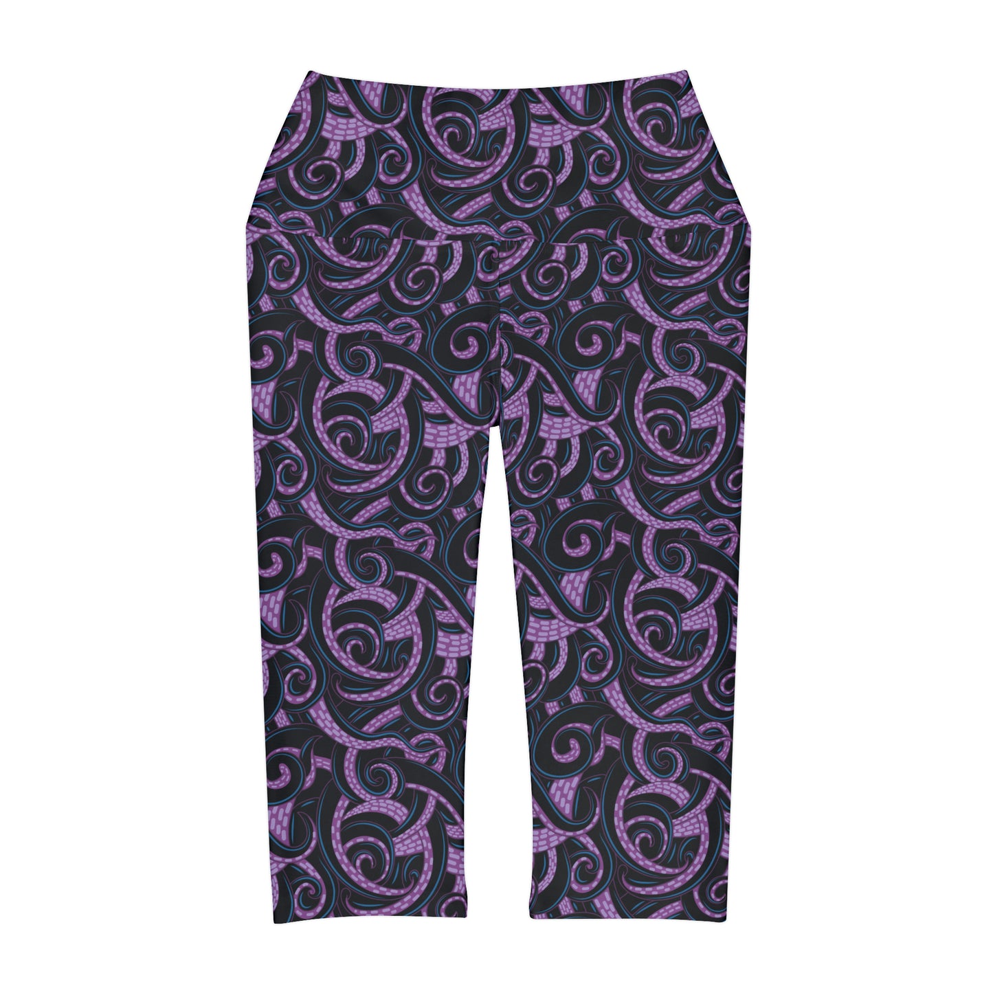 Ursula Tentacles Athletic Capri Leggings