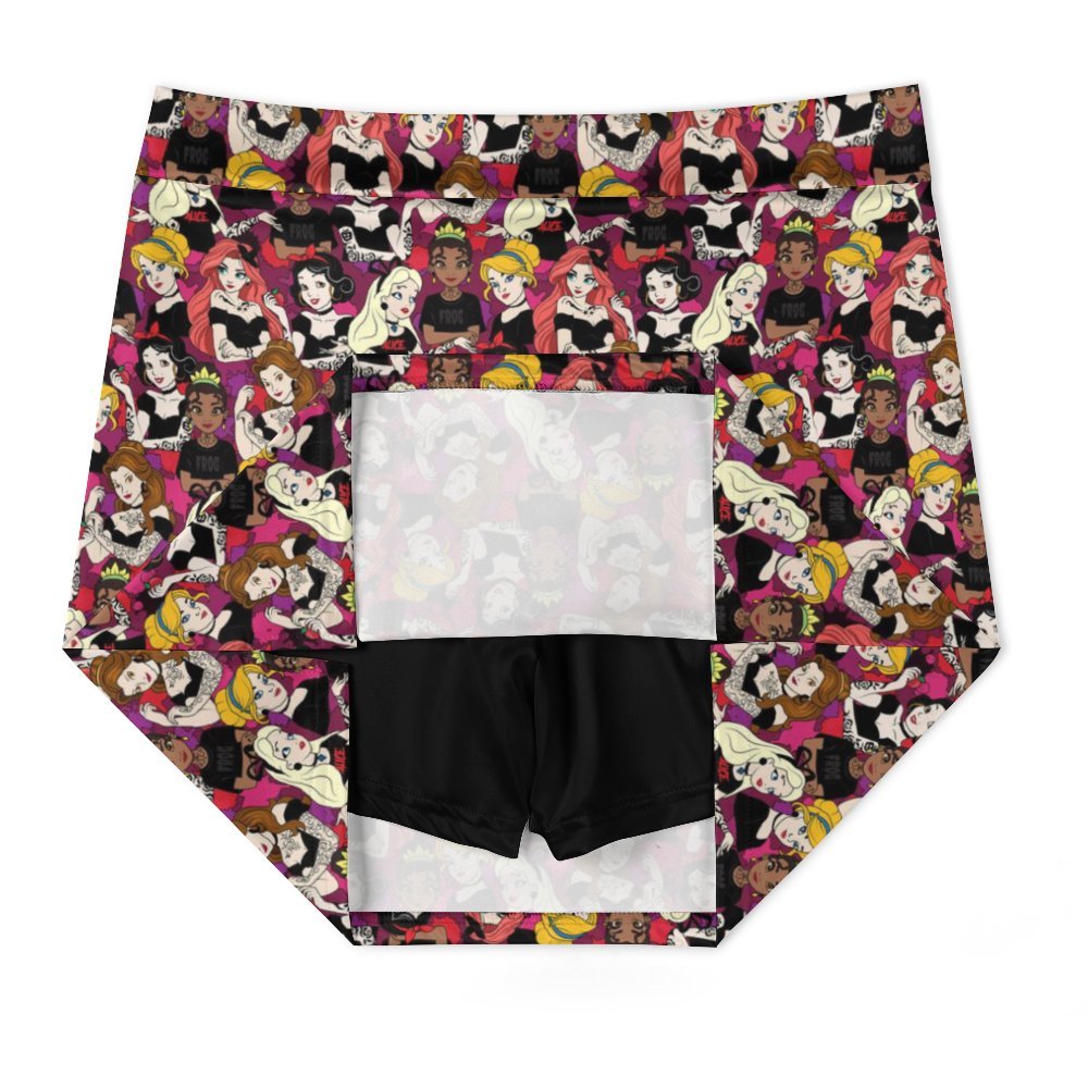 Bad Girls Athletic A-Line Skirt With Pocket Solid Shorts