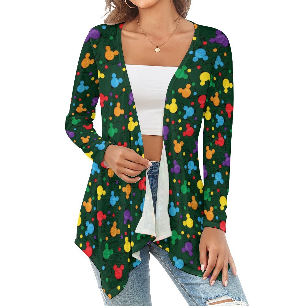 Christmas Lights Women's Short Cardigan