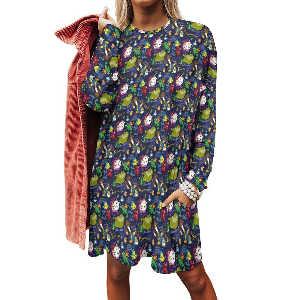 Sidekicks Women's Long Fit Sweatshirt With Pockets