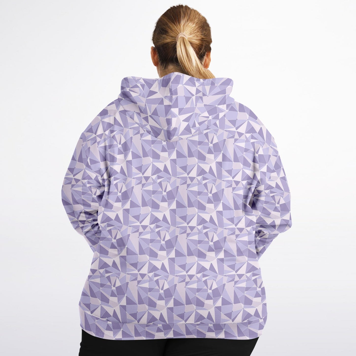 Purple Wall Plus-size Unisex Zip Hoodie