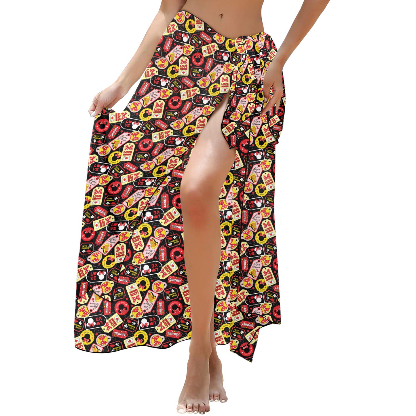Minnie Tags Long Beach Sarong Wrap