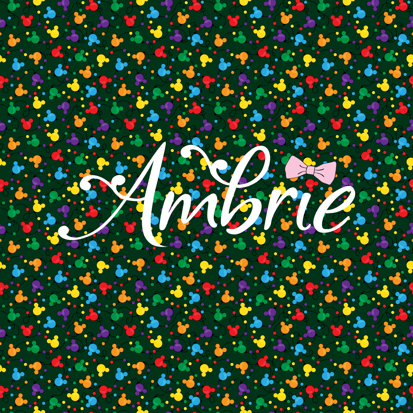 Maigcal Christmas Lights Seamless Pattern, Magical Cartoon Seamless pattern, Fabric Sublimation