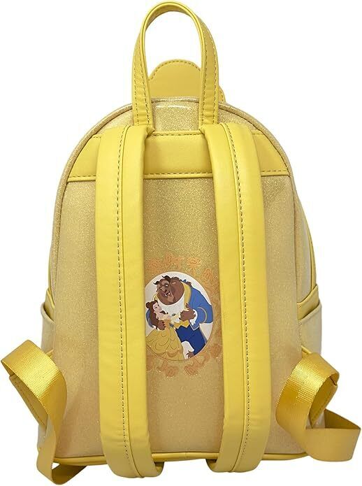 Disney Beauty and the Beast Belle Cosplay Glitter Backpack