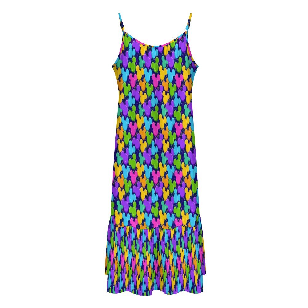 Park Balloons Suspender Sleeveless Dress