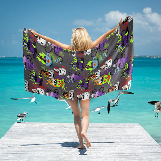 Villain Teacups Beach Towel
