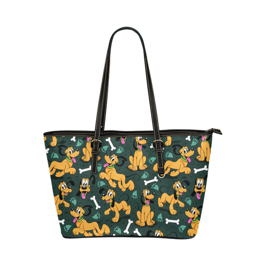 Life Is Better With A Dog Leather Tote Bag