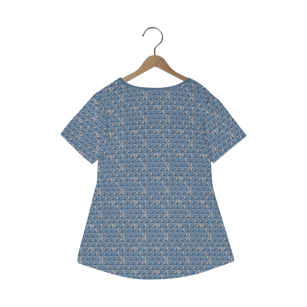 World Traveler Women's Crew Neck Loose Tunic