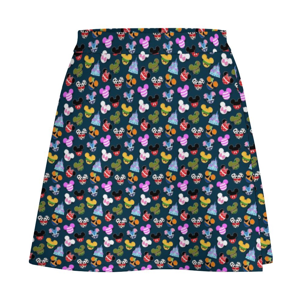 Pin Collector Short Skirt