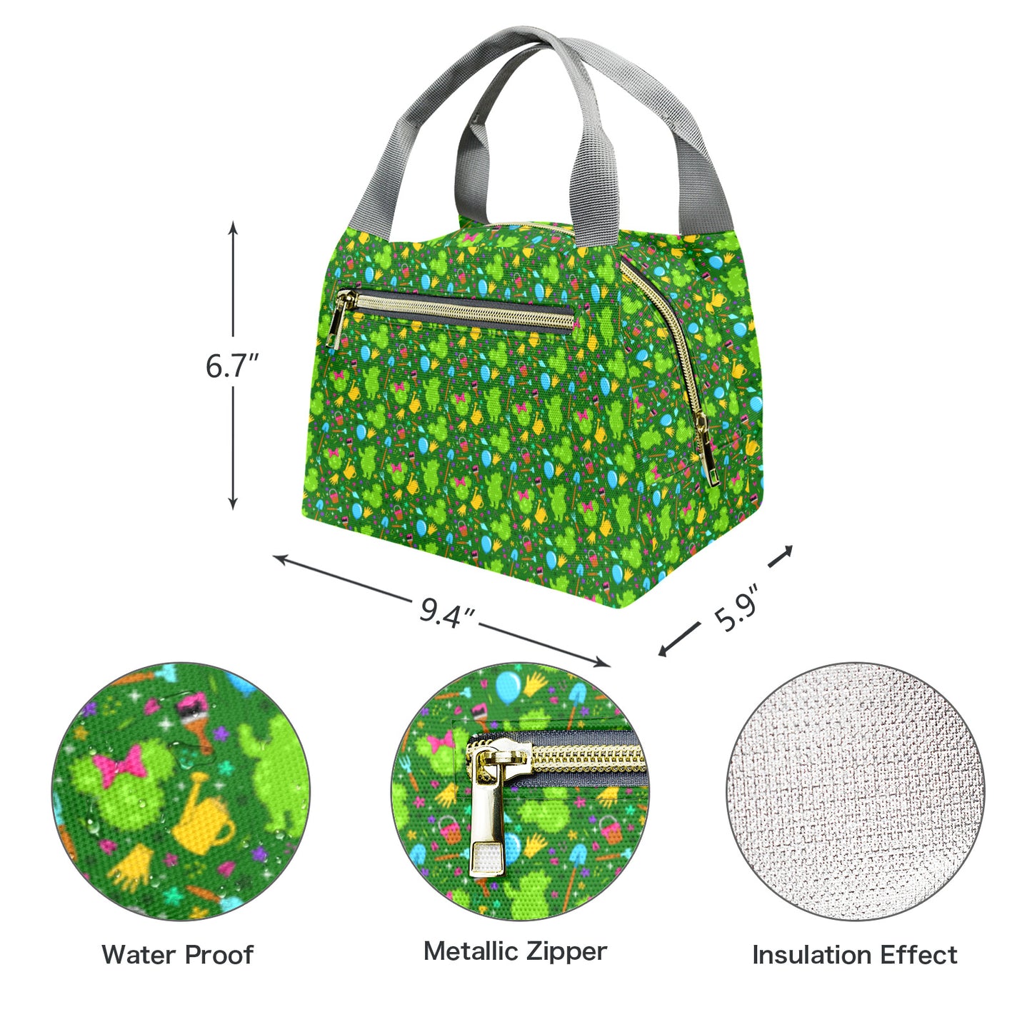 Flower And Garden Portable Lunch Bag