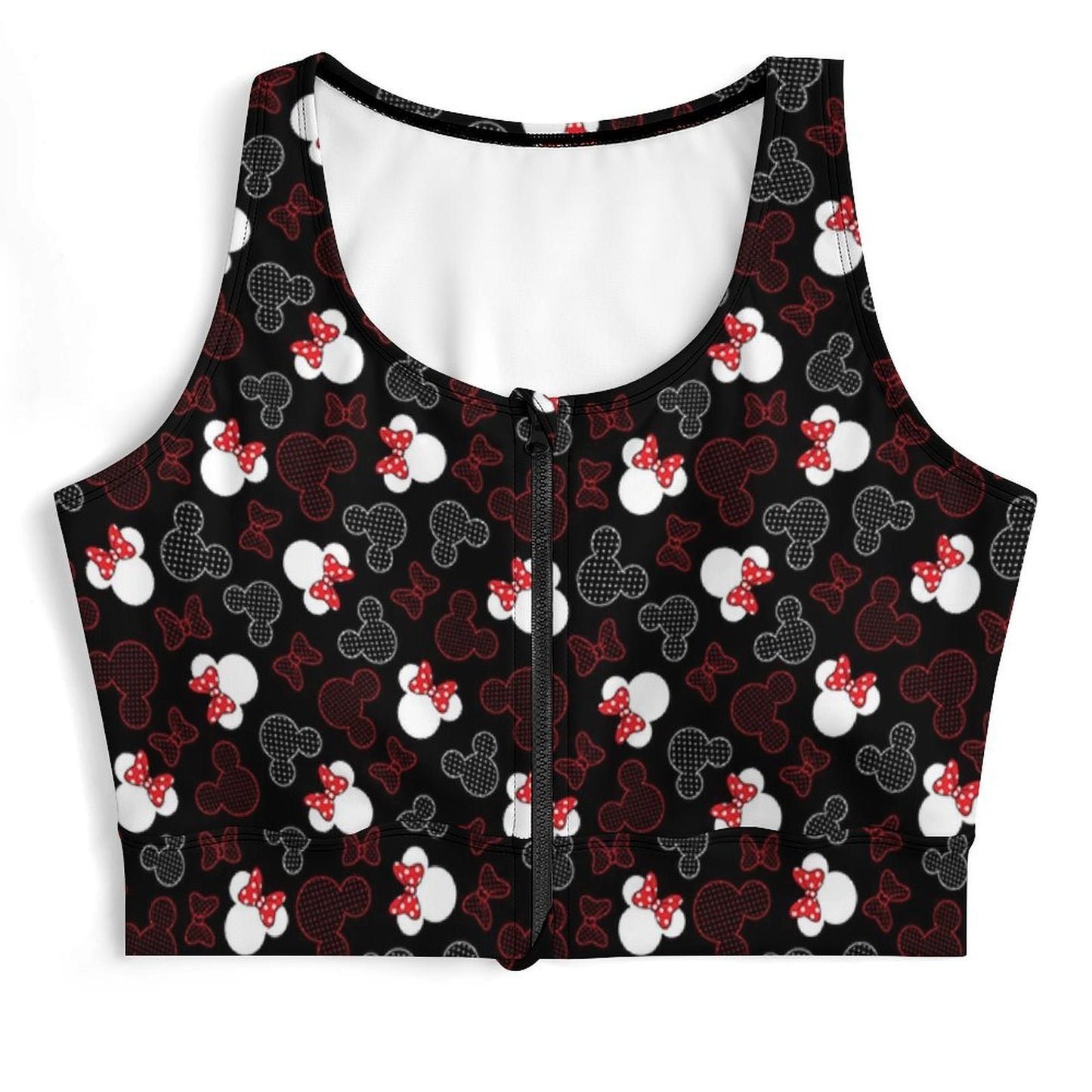 Mickey Dots Women's Yoga Zipper Vest - Ambrie